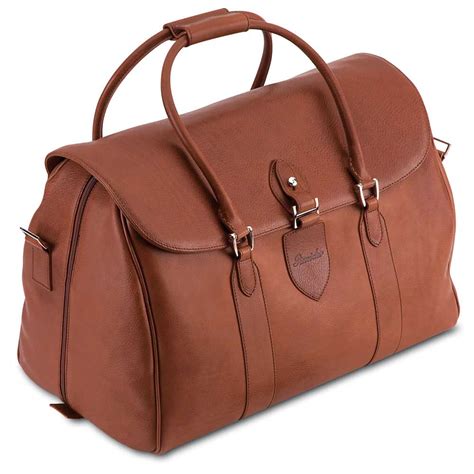 giant leather traveling bag